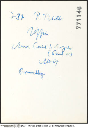 Rückseite von bh771140_recto