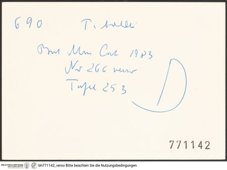 Rückseite von bh771142_recto