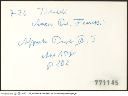 Rückseite von bh771145_recto