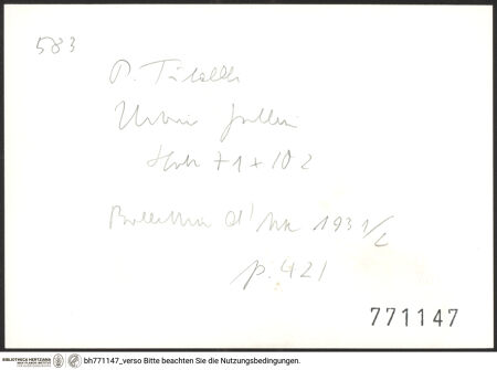 Rückseite von bh771147_recto