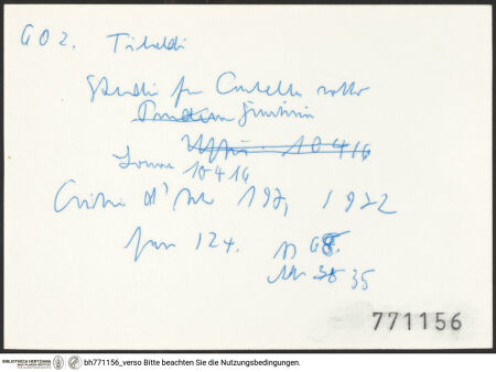 Rückseite von bh771156_recto