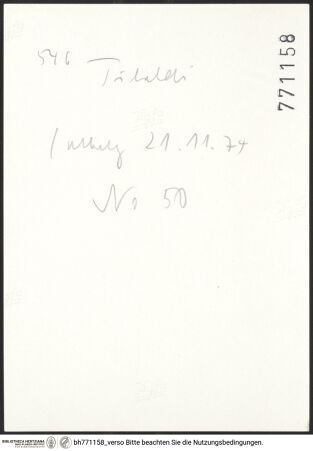 Rückseite von bh771158_recto