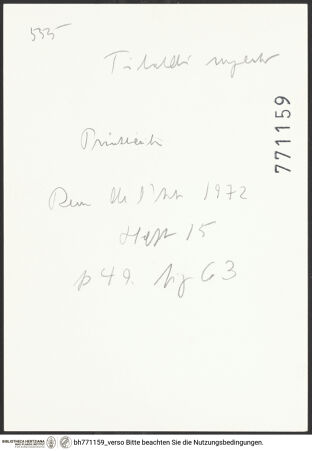 Rückseite von bh771159_recto