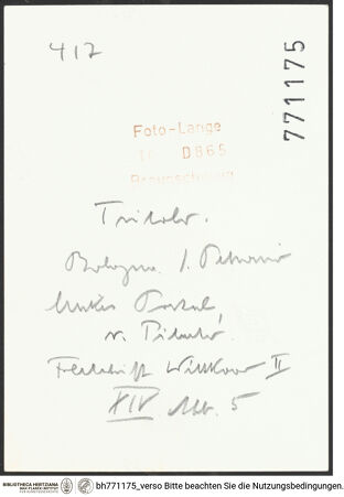 Rückseite von bh771175_recto