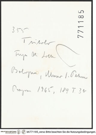 Rückseite von bh771185_recto