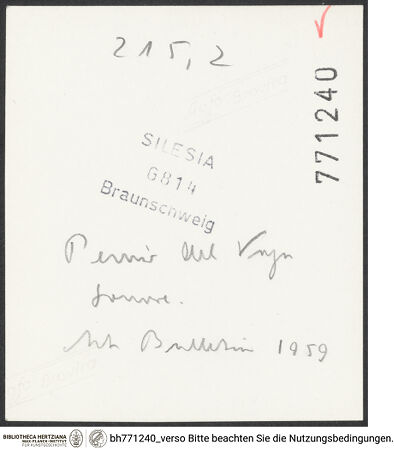 Rückseite von bh771240_recto