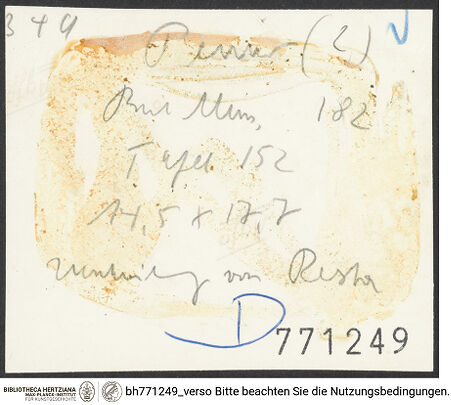 Rückseite von bh771249_recto