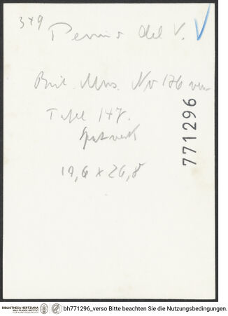 Rückseite von bh771296_recto