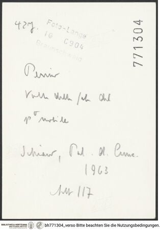 Rückseite von bh771304_recto