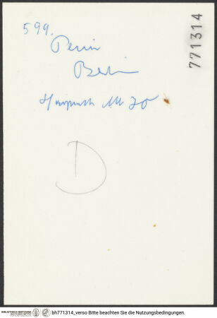 Rückseite von bh771314_recto