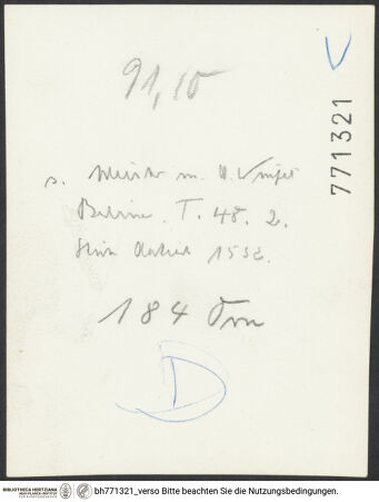 Rückseite von bh771321_recto