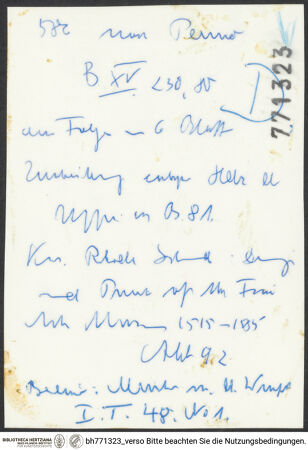 Rückseite von bh771323_recto