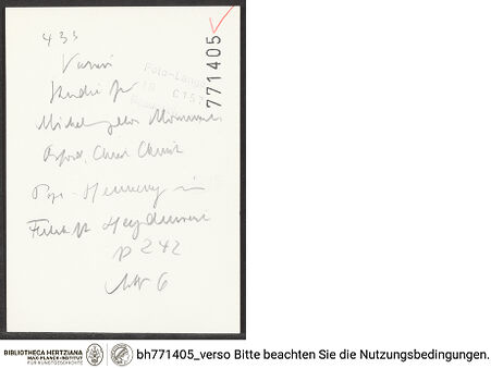 Rückseite von bh771405_recto