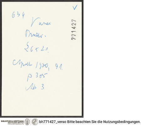 Rückseite von bh771427_recto