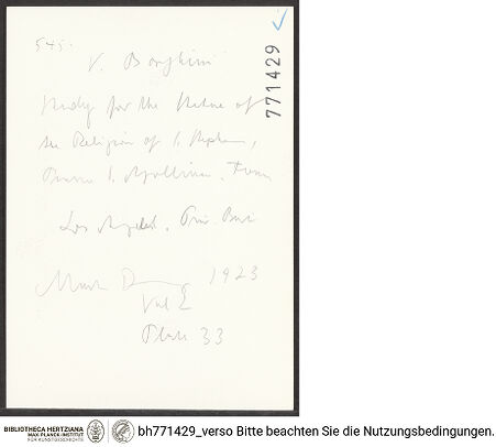 Rückseite von bh771429_recto