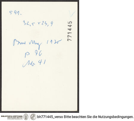 Rückseite von bh771445_recto