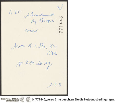 Rückseite von bh771446_recto