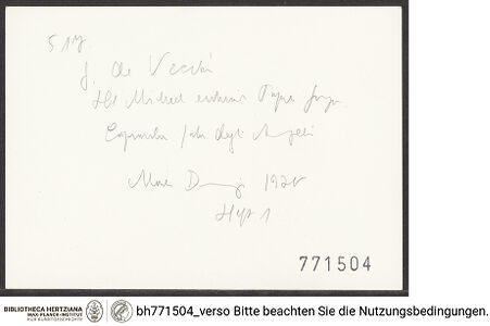 Rückseite von bh771504_recto