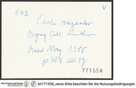 Rückseite von bh771558_recto