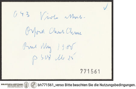 Rückseite von bh771561_recto