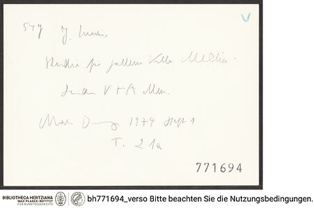 Rückseite von bh771694_recto