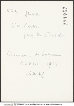 Rückseite von bh771957_recto