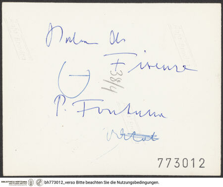 Rückseite von bh773012_recto