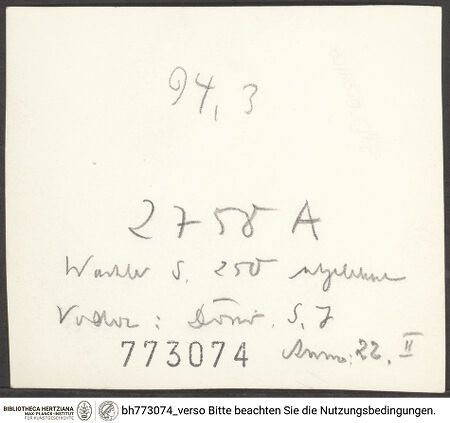 Rückseite von bh773074_recto