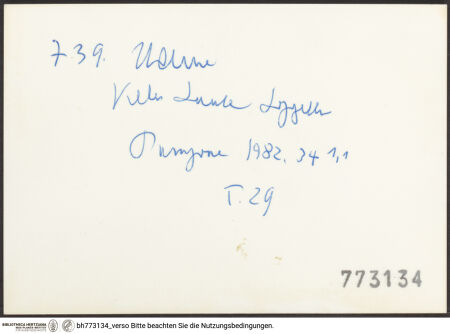 Rückseite von bh773134_recto