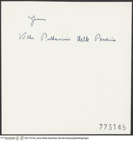 Rückseite von bh773145_recto