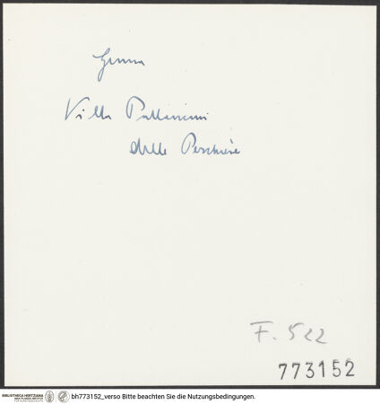 Rückseite von bh773152_recto