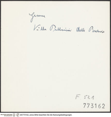 Rückseite von bh773162_recto