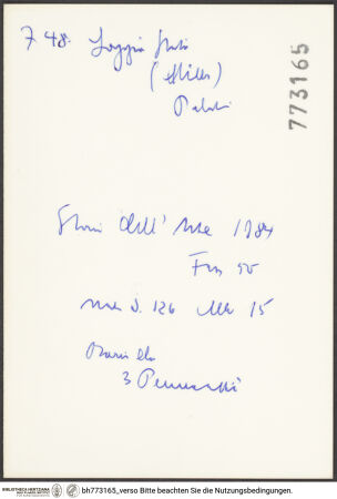 Rückseite von bh773165_recto