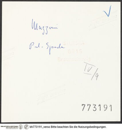 Rückseite von bh773191_recto