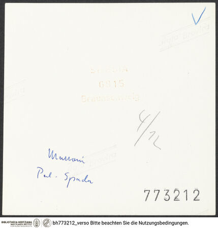 Rückseite von bh773212_recto