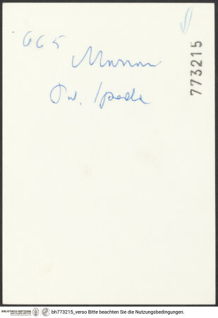 Rückseite von bh773215_recto