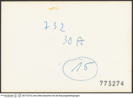 Rückseite von bh773274_recto