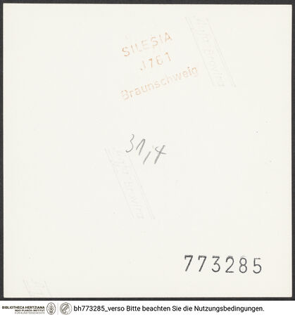 Rückseite von bh773285_recto