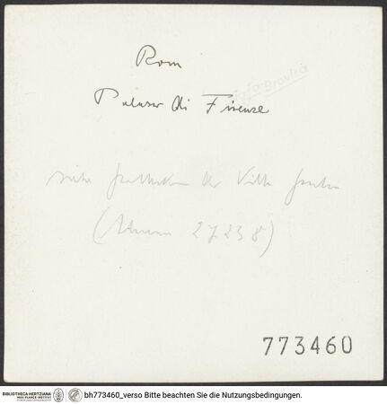 Rückseite von bh773460_recto