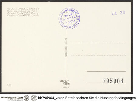 Rückseite von bh795904_recto