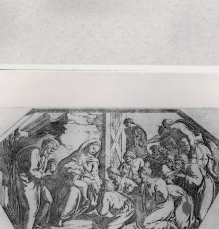 Rückseite von  [http://creativecommons.org/publicdomain/mark/1.0/] Anbetung der Könige - , bh001391. Foto.