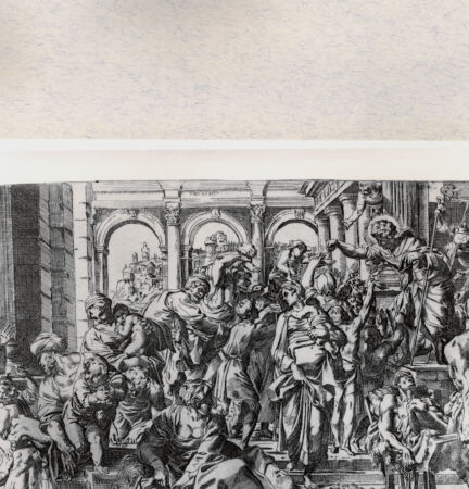 Rückseite von  [http://creativecommons.org/publicdomain/mark/1.0/] Heiliger Rochus und Arme - , bh001428. Foto.