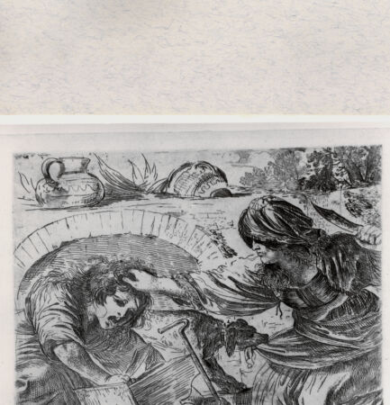 Rückseite von  [http://creativecommons.org/publicdomain/mark/1.0/] Eine Frau schlägt einen Mann - , bh001440. Foto.