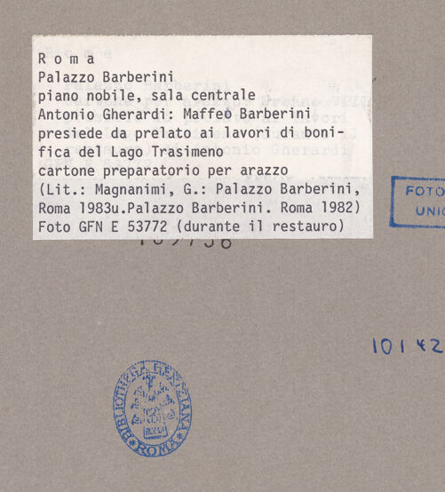 Rückseite von El Escorial ? [http://creativecommons.org/publicdomain/mark/1.0/] Codex EscurialensisAufriss der Bogenstellung von der angeblichen Crypta Balbi - , bh010142_recto. Foto.