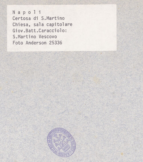 Rückseite von Alinari [https://www.deutsche-digitale-bibliothek.de/content/lizenzen/rv-ez/] Heiliger Martin - Gesamtansicht, bh026311_recto. Foto.