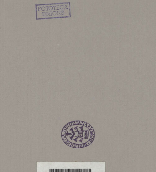 Rückseite von Alinari [https://www.deutsche-digitale-bibliothek.de/content/lizenzen/rv-ez/] Sant'Agnese fuori le Mura - Blick auf Apsis und Campanile, bh055672_recto. Foto.