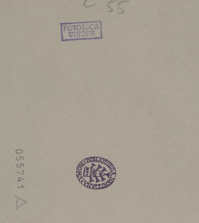 Rückseite von Alinari [https://www.deutsche-digitale-bibliothek.de/content/lizenzen/rv-ez/] Grabmal von Pietro und Francesco Bolognetti - Frontalansicht: Figuren und Giebel, bh055741_recto. Foto.