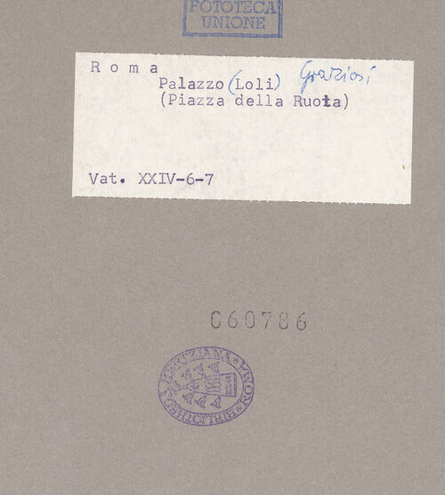 Rückseite von bh060786_recto