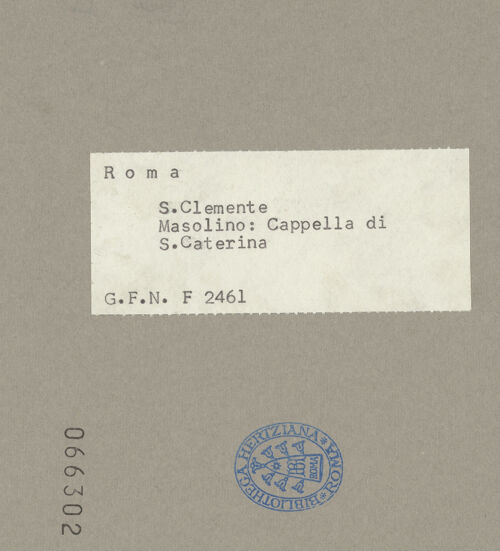 Rückseite von ICCD [https://www.deutsche-digitale-bibliothek.de/content/lizenzen/rv-ez/] Szenen aus dem Leben der heiligen Katharina von AlexandrienEnthauptung der heiligen Katharina und Übertragung ihres Leichnams auf den Berg Sinai durch Engel - Detail: Der Engel mit der Seele Katharinas, bh066302_recto. Foto.