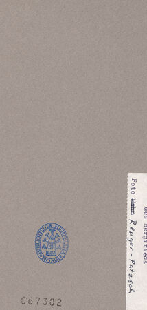 Rückseite von unbekannt [https://www.deutsche-digitale-bibliothek.de/content/lizenzen/rv-fz/] Konsolen mit einem männlichen Satyrkopf und mit einem weiblichen Kopf - Konsole mit weiblichem Kopf, bh067302_recto. Foto: Renger-Patzsch, Albert.